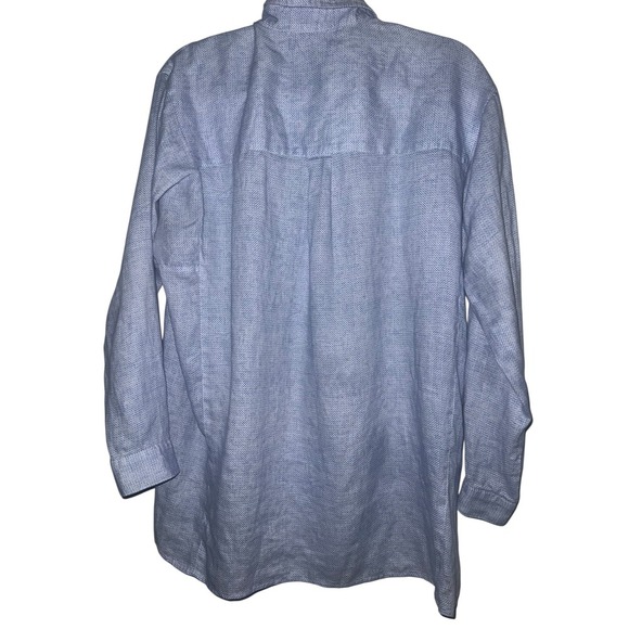 J. McLaughlin Fallon Loose Fit Linen Sz L | Preppy Style Essential - Picture 2 of 8